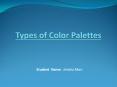 Types of Color Palettes PowerPoint PPT Presentation