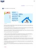 Why Young NRIs Invest In Indian Realty PowerPoint PPT Presentation