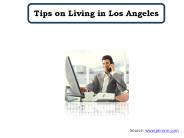 Tips on Living in Los Angeles