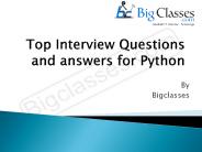 PPT – Top 20 Python Interview Questions You Must Prepare In 2019 ...