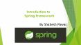 Introduction to Spring Framework - Cms Vashi PowerPoint PPT Presentation