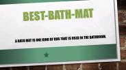 bathroom mats
