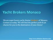 Yacht Brokers Monaco