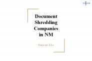 Why choose professional document shredding companies in NM?