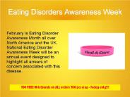 Eating Disorders Awareness Wristbands