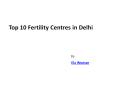 Top 10 Fertility Centres in Delhi PowerPoint PPT Presentation