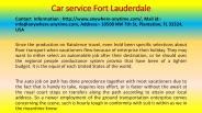 Car service Fort Lauderdale