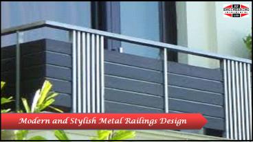 Modern and Stylish Metal Railings Design by KP Engineering London