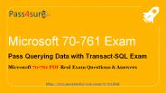 Microsoft 70-761 Actual Questions Answers Pdf