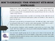 How to Energize Your Workout with Music Downloads