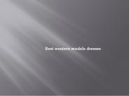 Best western models dresses