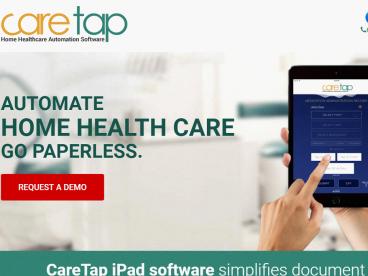 Electronic Healthcare Software for Homecare Agencies - Caretap