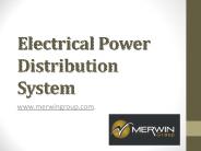Electrical Power Distribution System -  www.merwingroup.com