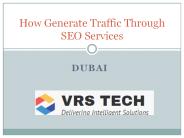 How Generate traffic through seo services