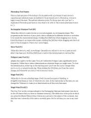 Photoshop Tools Basics & Its Uses