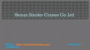 Crane Manufacturers in China