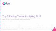 Top 5 Earring Trends for  Spring 2018