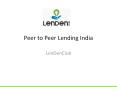Peer to Peer Lending India PowerPoint PPT Presentation