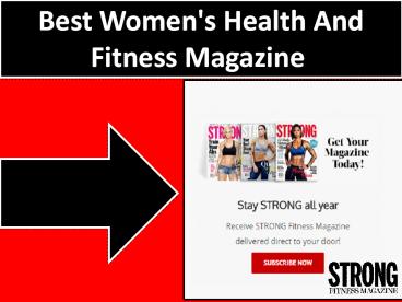 Best Women's Health And Fitness Magazine