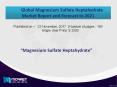 Global  Magnesium Sulfate Heptahydrate Market: Asia-Pacific Region to Witness High Business Growth in Coming Future! PowerPoint PPT Presentation