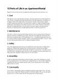 10 Perks of Life in an Apartment Rental (1) PowerPoint PPT Presentation