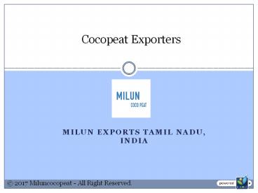 Cocopeat Exporters