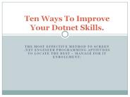 dot net training in chennai