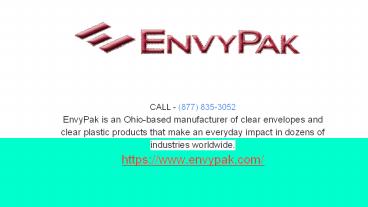 Attractive Clear Presentation Folder