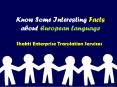Know some Interesting fact about European Languages PowerPoint PPT Presentation