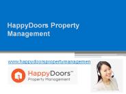 HappyDoors Property Management - www.happydoorspropertymanagement.com