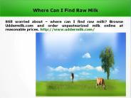 Raw Milk In Nj