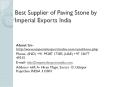 Best Supplier of Paving Stone by Imperial Exports India PowerPoint PPT Presentation