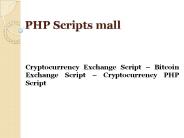 Cryptocurrency Exchange Script – Bitcoin Exchange Script – Cryptocurrency PHP Script
