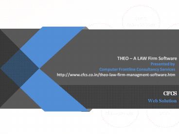 THEO-Law firm software