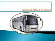 Patna to Kolkata bus service