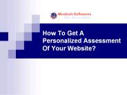 How To Get A Personalized Assessment Of Your Website?