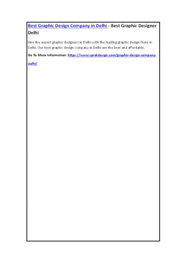 Best Graphic Design Company in Delhi - Best Graphic Designer Delhi