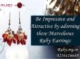 Be impressive and attractive by adorning these marveleous ruby earrings