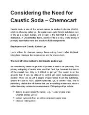 Caustic Soda – Chemocart