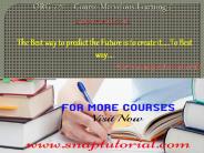 ORG 727 course Marvelous Learning / snaptutorial.com