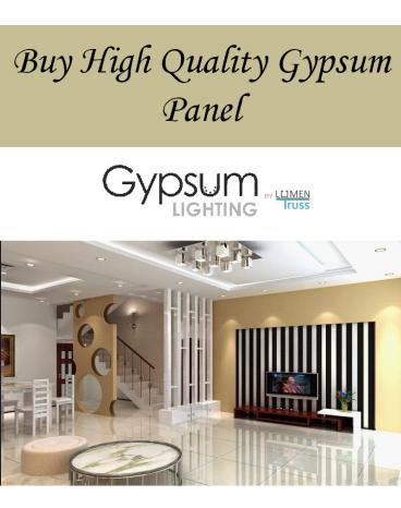 Buy High Quality Gypsum Panel