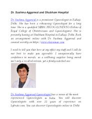 Dr. Sushma Aggarwal and Shubham Hospital