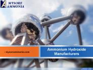Ammonium Hydroxide Manufacturers