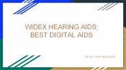 WIDEX HEARING AIDS: BEST DIGITAL AIDS