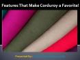 Features That Make Corduroy a Favorite! PowerPoint PPT Presentation