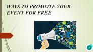 Ways to Promote Your Event For Free