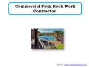 Commercial Faux Rock Work Contractor