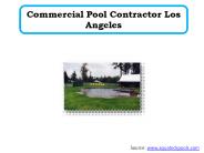 Commercial Pool Contractor Los Angeles