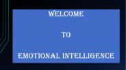 Emotional intelligence lessons