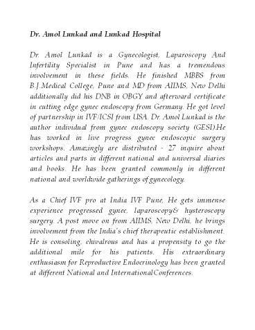 Dr. Amol Lunkad and Lunkad Hospital